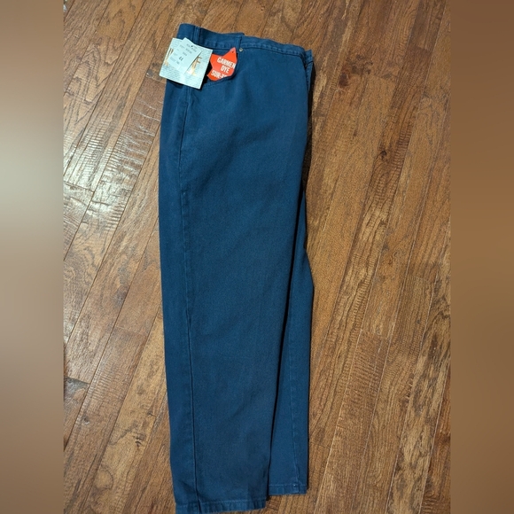 Vintage IMAGE Curvy Tapered High Waist Indigo blue Jeans 80's Sz44, Approx 18-20 - Picture 2 of 8